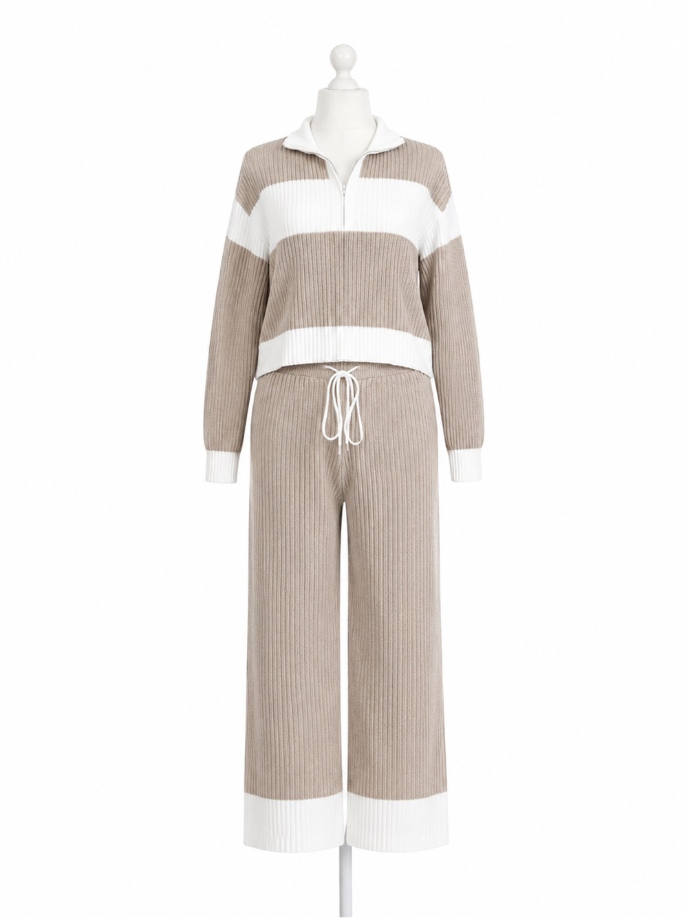 Olivria Oversized Ribbed Knit Lounge Set